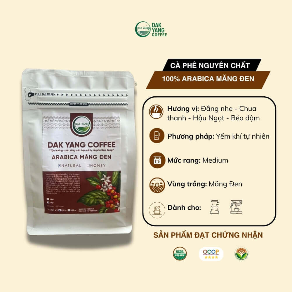 arabica 250g - cà phê nguyên chất - Dak Yang Coffee