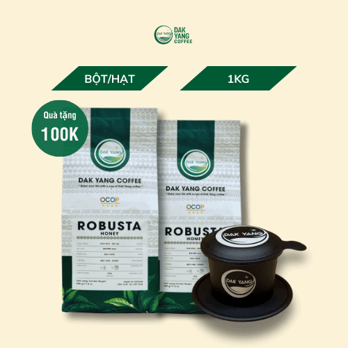 Combo Robusta honey 500g - cà phê nguyên chất - Dak Yang Coffee