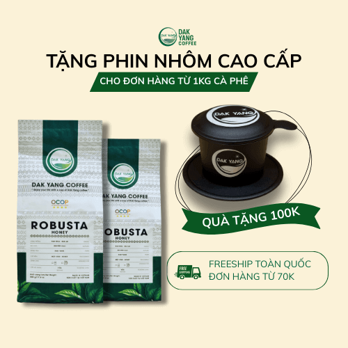 Robusta honey - cà phê nguyên chất - Dak Yang Coffee
