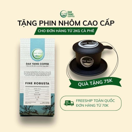 Fine robusta 500g - cà phê nguyên chất - Dak Yang Coffee