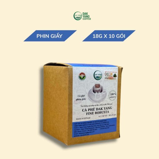 Fine robusta phin giấy - cà phê nguyên chất - Dak Yang Coffee