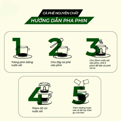 Hướng dẫn pha phin - cà phê nguyên chất - Dak Yang Coffee